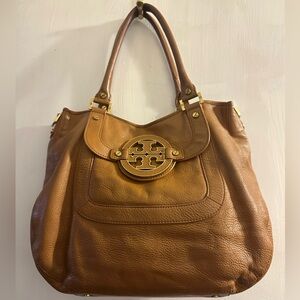Tory Burch brown leather shoulder bag